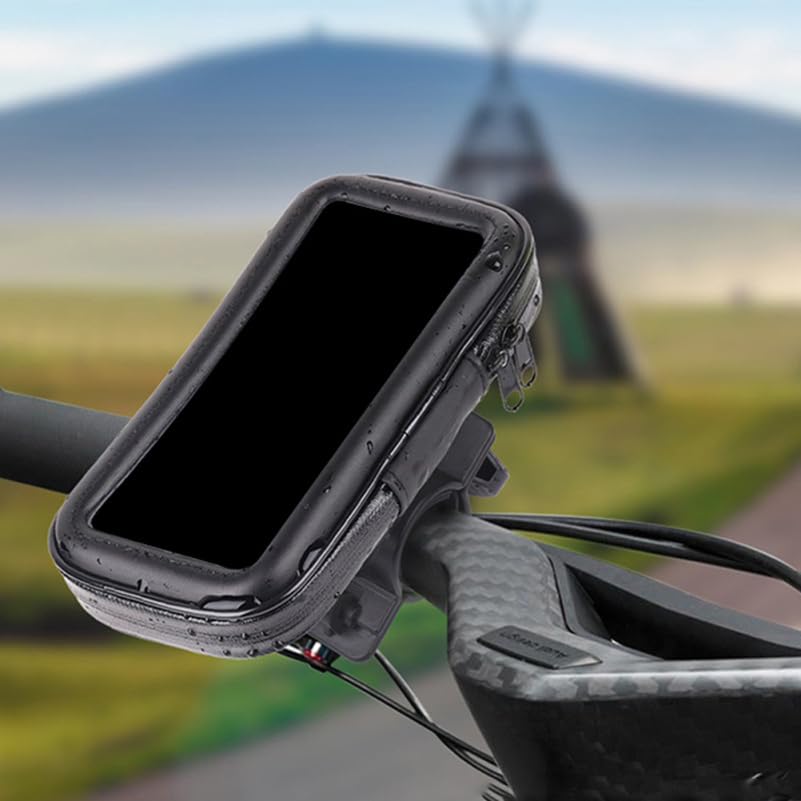 Lurrose Bike Phone Bag: Waterproof Bike Phone Holder with C2 Bracket, XXL 7-inch Compatible, Touchscreen Compatible for Outdoor Riding