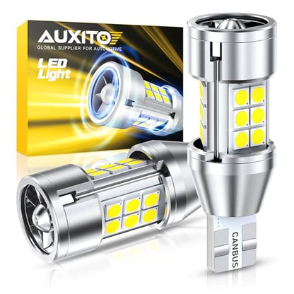 AUXITO 912 921 LED Reverse Light Bulbs, 800% Ultra Bright T15 W16W 906 904 LED Backup Lights with 3030-Chipsets, CANBUS Ready Plug and Play with Cooling Fan for Back Up Reverse Tail Light, Pack of 2 - color: White, size: 921/912