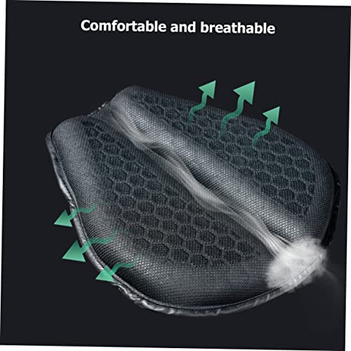 Breathable Mesh Motorcycle Seat Pad Half Cover Buckle Design for Motorbike