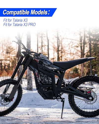 Electric Dirt Bike Foot Pegs Brackets Holder Fit for Talaria X3 X3 PRO, Black Footpeg Pedal Bracket