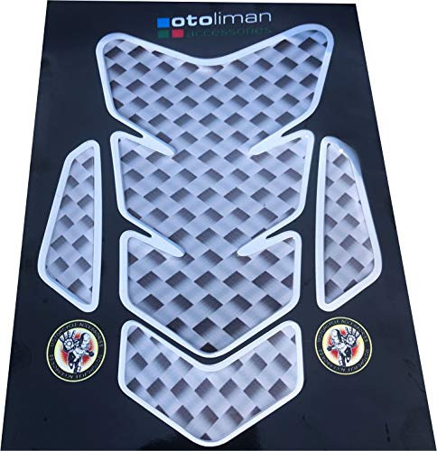 3D Motorcycle Carbon Fiber Vinyl Gel Gas Tank Pad Protector Decal and Sticker Tankpad.(New Generation Silicone-Based Adhesive) - color: Carbon J