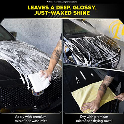Meguiar's Ultimate Wash and Wax, Car Wash Soap and Wax Cleans & Shines in One Step, Shine & Protect with an Enhanced pH Balanced Car Paint Cleaner, 1 Gallon - style: Ultimate Wash & Wax