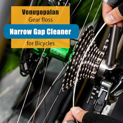 Bike Cleaning Kit Including Bicycle Chain Cleaner Degreaser, Chain Scrubber, Cycling Chain Lube, Cleaning Brush Tool, Gear Floss for Mountain Bike/MTB, Road Bike, Ebike and Trail Bikes - size: 1.18 Fl Oz (Pack of 10)