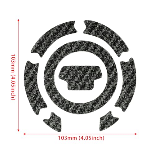 Motorcycle Carbon Tank Pad Protector Sticker Fuel Gas Oil Cap Decal, Anti-Scratch Oil Gas Tank Pad (YZF R1 02-11 YZF R6 03-10 FJR1300 03-06F) - color: Yzf R1 02-11 Yzf R6 03-10 Fjr1300 03-06f