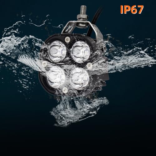 LED Blue Offroad Driving Fog Lights Pod 2Pcs 40W 3Inch Blue Hunting Fishing Lights fit for Fish Pig Truck Deer Hog Predator ATV 4WD Truck Tractor Cart Boat Golf - size: Blue