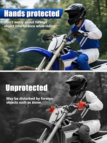 JFG RACING Dirt Bike Handguards,7/8" and 1 1/8" Handlebar Motorcycle Dirtbike Hand Guards Accessories Universal for CRF XR YZF XC KX 125 150 250 300 Ebike ATV Pit Bike Motocross Enduro - color: black