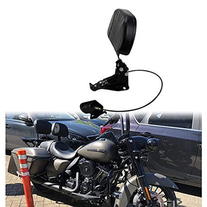 Adjustable Driver Backrest Mounting Kit Fits for Harley Touring Road King Electra Glide CVO 2009-2020 - color: #2 Black Arm