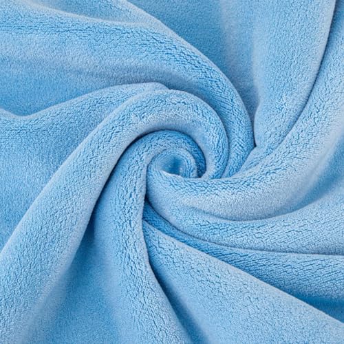 Amazon Basics Super Absorbent Microfiber Car Drying Towel, Scratch-Free, Streak-Free, Lint-Free, 36"L x 25"W, Blue - color: Blue, size: 36"L x 25"W