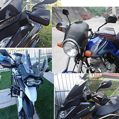 Motorbike Handguard Handle Protection Shield Motorcycle Motocross scooter Windproof Handlebar Hand Protection Protective Equipment- Black
