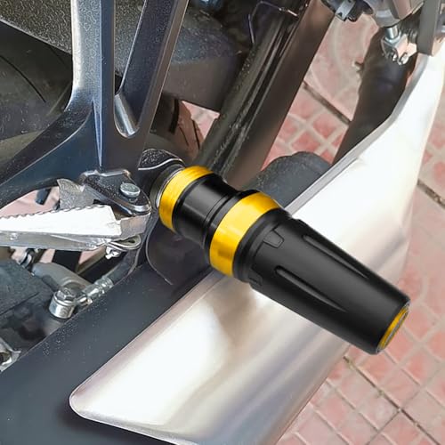 Motorcycle Exhaust Sliders Crash Protector Compatible with H.onda CBR600RR CBR1000RR CBR500R CBR300R CBR250R 2003-2023 2024 2025 2026 | Frame Slider Falling Protection Accessories (Gold) - color: gold