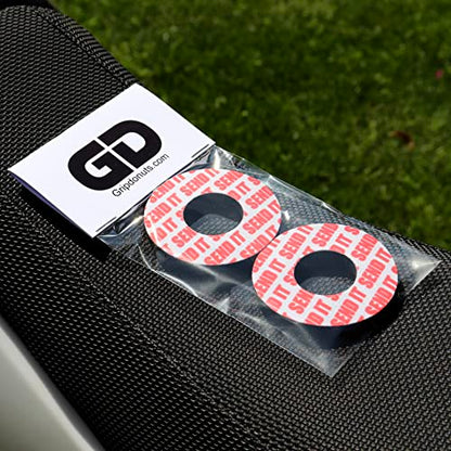 Gripdonuts.com® MX Grip Donuts for Dirt Bike Motorcycle BMX - Send It (2 Colors) - color: Red