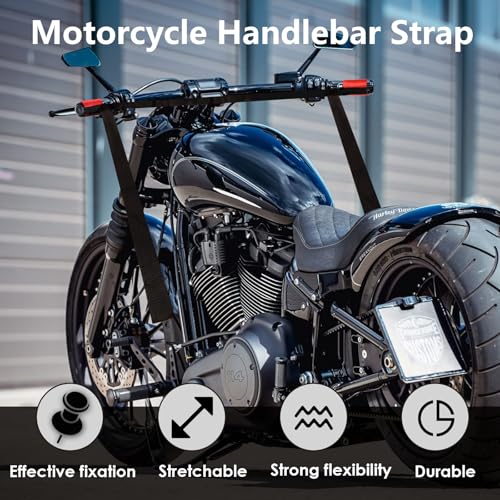 Kzinrft Motorcycle Handle Strap is Easy to Adjust and Can Maintain Vehicle Stability and Safety During Transportation Suitable for All Tricycle Bike ATV Scooter (Red) - color: red