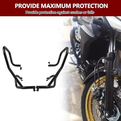 Engine Guard Highway Crash Bar Protector Replacement for Suzuki V-Strom 650 DL650 2012-2024/Vstrom 650XT 2015-2024/ V-Strom 650XT Adventure 2019-2024 (Black)