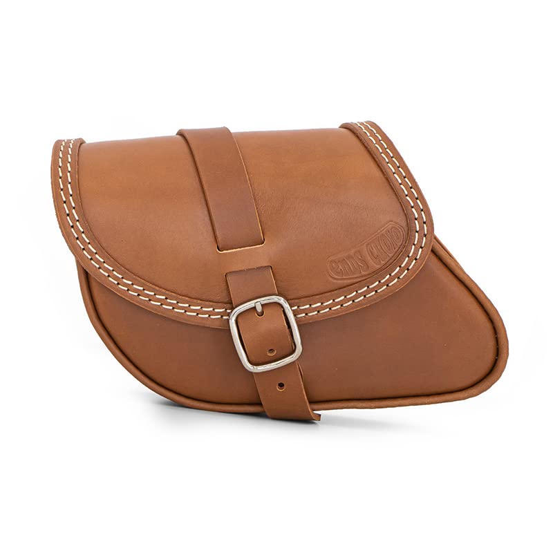 Leather Swingarm Bag Compatible with all 2015-2024 Scout and Scout Bobber, 2025-2026 Scout 101, 2025-2026 Scout Classic, 2025-2026 Sport scout, 2025-2026 Super Scout (Desert Tan) - color: Desert Tan