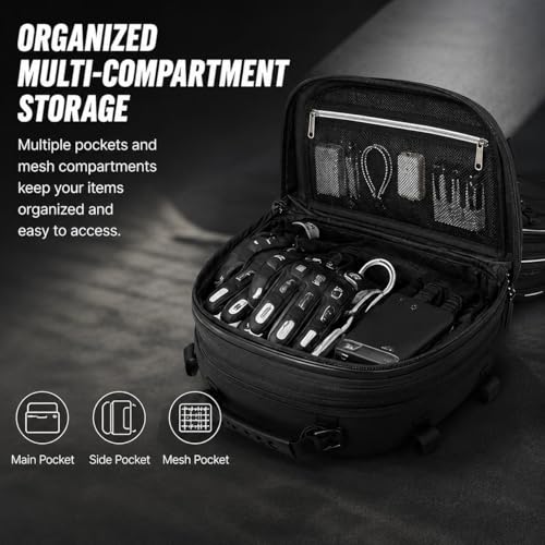 Motorcycle Tail Bag For BMW CE 04 2022-2026,Large Hard Shell Capacity Expandable Helmet Storage Bag Scratch-Resistant Wear-Resistant Waterproof