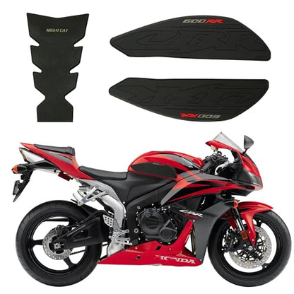 NIGHT CAT Fuel Tank Sticker,Gas Tank Pad for CBR 600RR 2007-2012,Motorcycle Fuel Tank Protector,Fuel Tank Side Traction pad,Anti Slip sticker(CBR600RR-07-12) - color: Cbr650 Rr