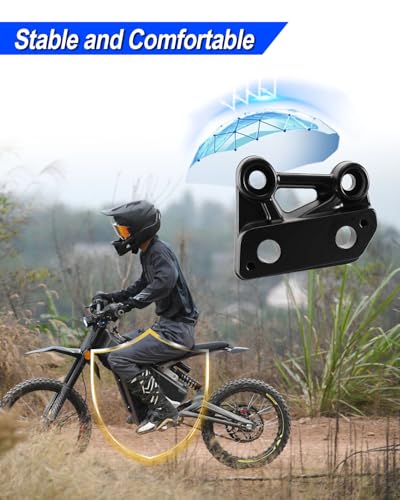 Electric Dirt Bike Foot Pegs Brackets Holder Fit for Talaria X3 X3 PRO, Black Footpeg Pedal Bracket