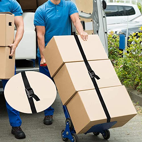 Premium Lashing Strap Short 1" x 6.5 ft, Cam Buckle Tie Down Straps Heavy Duty Secure Straps up to 700 lbs Capacity for Motorcycle,SUP, Kayak, Canoe, Trailer, Cargo, Truck, Luggage 4 Pcs