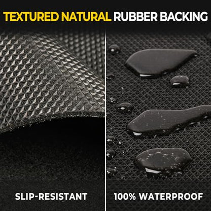 Golener 2-Pack Oil Spill Mats - Garage Floor Mat, Absorbent Oil Pad, Premium Maintenance Mat, Waterproof, Contain Liquid, Protect Garage Surface from Spill & Stain, Reusable, Durable, Black, 36”x60” - size: 2-Pack 36" x 60"