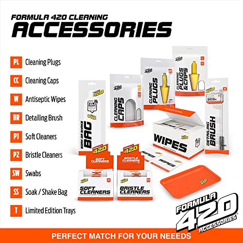 Formula 420 Detailing Brush Set | 3 Size Brushes | Cleaning Brush Pack | Formula 420 Accessories (3 Pc Set)
