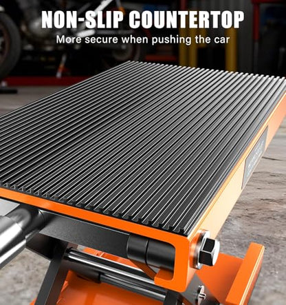 500KG Heavy Duty Motorcycle Scissor Lift, 150% Capacity 85mm-350mm Lift Range, Portable Maintenance Lift Table for Motorcycle, ATV, Scooter, Dirt Bike, with Optional Accessories