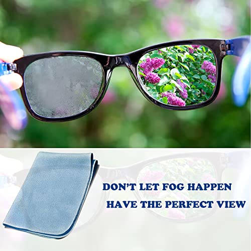 Anti-Fog Eyeglasses Cleaning Cloth, Anti Fog Wipe for Glasses Goggles Motorcycle Helmet Camera Lens, Reusable 500 Times(3 Packs)