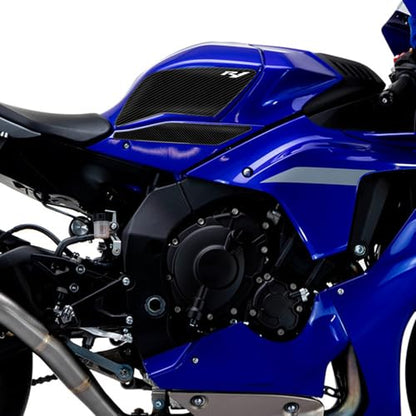 YZF-R1 Motorcycle Tank Pad Gas Tank Protector Compatible with Yamaha YZF-R1 R1 R1M 2015-2021 3D Anti Slip Tank Pad Stickers Gas Oil Fuel Tank Pad Protectors - size: For YZF R1