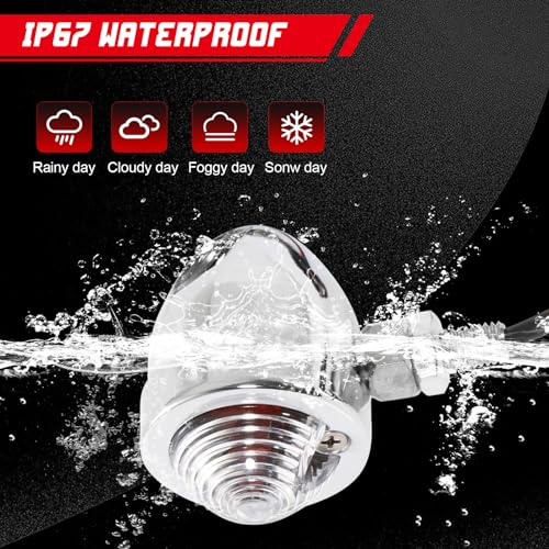 INNOGLOW Motorcycle Turn Signal Lights 2pcs Bullet Front Rear Turn Signals Indicator Blinkers Amber Lights Fits for Harley Suzuki Kawasaki - color: Style-4