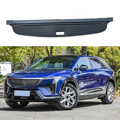 Compatible with Cadilla Optiq 2024-2025, Car Rear Boot Cargo Cover, Luggage Storage Compartment, Organiser, Rack Dividers, Curtain
