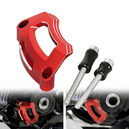 Monkey 125 Engine Stator Crash Guard Compatible with Monkey125 Dax125 Grom125,Cross Cub 110,Ducks125,CT125 Trail 125,Super Cub C125,Super Cab 110 2022-2024 CNC 3D Motorcycle Engine Protector (Red) - color: Red