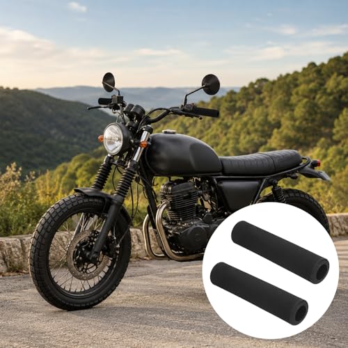Motorcycle Handlebar Grips Covers Universal Foam Handle Grips Anti Vibration Comfort Grip Fits Dual Sport, Street, Off-Road Motorcycles