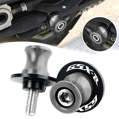 2pcs M8*1.5 Motorcycle Swing Arm Sliders Spools 8mm for Suzuki GSXR 600 750 1992-2024 GSX-R 1000 2001-2024 GSXS 600 750 1000 GSX-8R GSX-8S 2023 -Gray - color: Spool - Gray