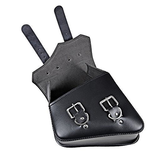 Motorcycle Solo Saddle Bag Compatible with Harley Sportster XL883 XL1200 Left Side, Black - size: Left Side without Side Storage