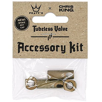 Chris King MK2 Tubeless Valve Accessory Kit by Peaty's - color: Bourbon