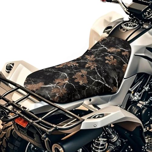 SEANATIVE Camo Forest ATV Motor Seat Cover Motorcycle Passenger Seat Cushion Breathable Padded Protector ATV Cover Four Wheeler Accessories Compatible with Most Models - color: Camo Forest