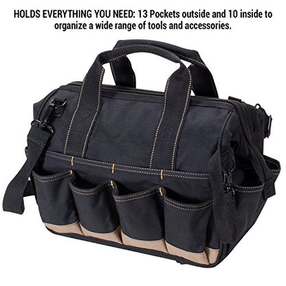 Custom Leathercraft1139 Large Traytote Tool Bag