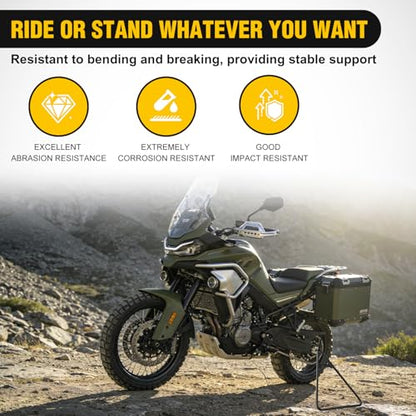 Nilight Dirt Bike Kickstand Holder, Universal Motorcycle Triangle Side Stand for 80-500cc Supermoto Motocross Enduro Pit Bike Black - color: Motorcycle Triangle Side Stand