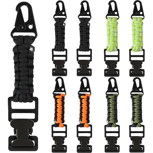 weryerker 2PCS Tactical Glove Clip Holder Anti-slip Nylon Work Glove Holder Clip, for Tactical Backpack, Tool Belt, Outdoor - color: 8pcs Multicolour