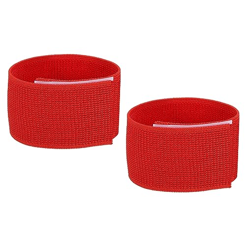 PATIKIL Boot Straps, 2 Pack Elastic Polyester Trousers Blouses Ankle Straps Pants Leg Bands with Hook and Loop for Hiking, Fishing, Hunting, 12", Red - color: Red, size: 12"