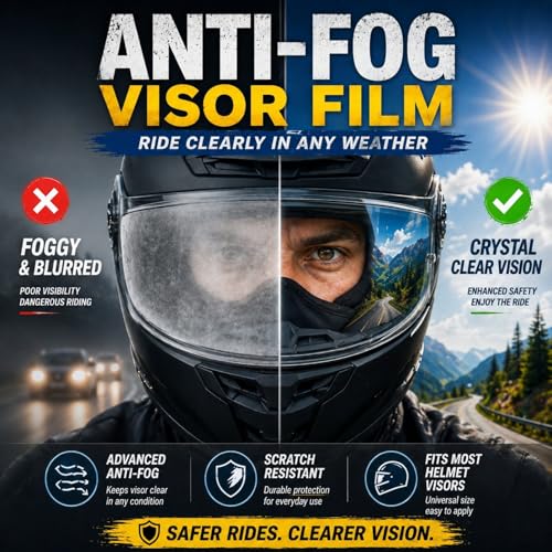 Universal Anti-Fog Helmet Visor Film