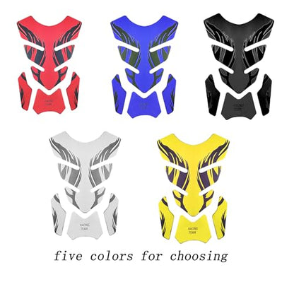 Motocycle Gas Tank Decal Motocycle Gas Tank Protector Pad Self-Adhesive Fishbone Sticker Blue - color: Blue