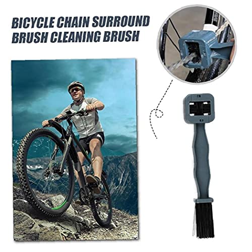 1pc Bicycle Chain Clean Brush Chain Washing Scrubber Gear Chain Maintenance Tool for Bike Motorbike