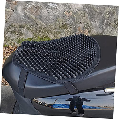 iplusmile Breathable Non Skid Silicone Motorcycle Seat Cushion Pad Comfortable Shock Absorbing Saddle Cover for Bikes and Touring Motorbikes