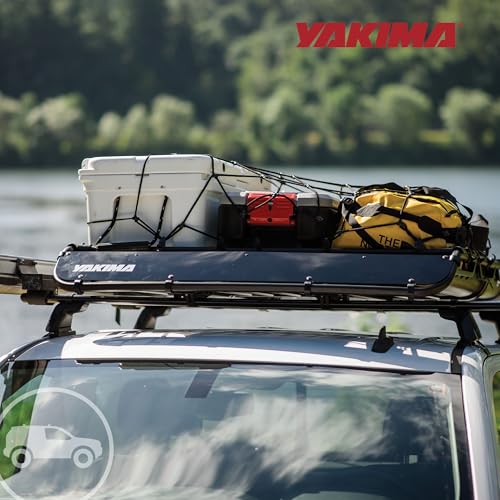 Yakima OffGrid Large Premium Cargo Basket Roof Rack with Quick Release Mounting System and Removable Fairing and Accessory Bars, Black - size: Large