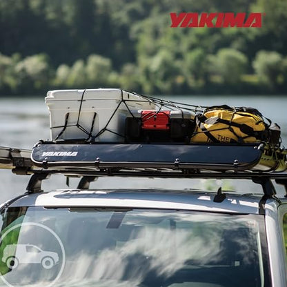 Yakima OffGrid Large Premium Cargo Basket Roof Rack with Quick Release Mounting System and Removable Fairing and Accessory Bars, Black - size: Large