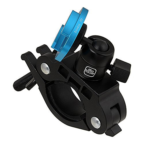 Fotodiox Pro GoTough Racing Mount for Roll Cage and Bars, Motorcycle Front Forks and Handlebars, up to 2.1" Diameter - Compatible with GoPro Hero 1/2/3/3+/4/5/6/7 Cameras with QR Buckle System
