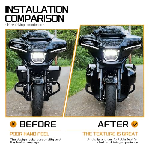 Motorcycle Front Fairing Lowers Cover Engine Spoiler Protector Guard Fit for Harley Touring Street Glide FLHXSE Road Glide FLTRXSE 2023-up and Street Glide FLHX Road Glide FLTRX 2024-up
