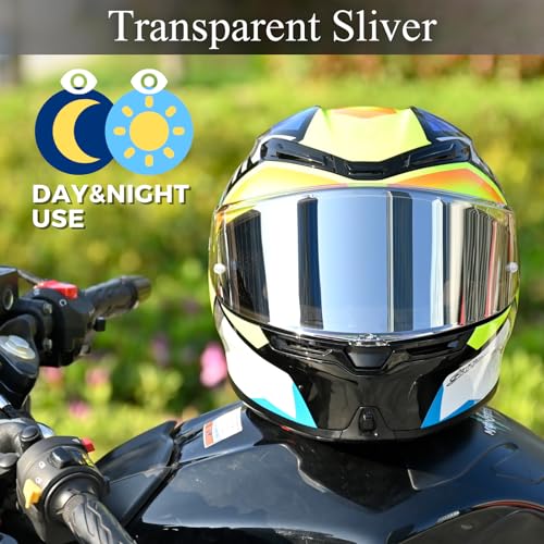 Compatible With K6S Visor K6 Face Shield Replacement Tinted Visor Helmet Accessories (Transparent Sliver) - color: Transparent Sliver