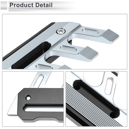 1 Set Motorcycle Fall Side Guard Front Fork Protector Front Fender Protection Mud Guards Side Guard Aluminum Alloy Titanium Tone