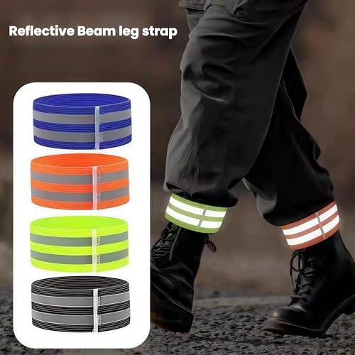 1 Pack Reflective Running Gear Bands - color: Nelon Green